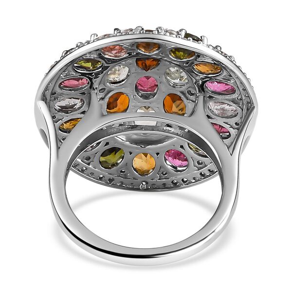 Nat&uuml;rlicher Mehrfach-Turmalin und Zirkon-Ring - 8,92 ct. image number 6