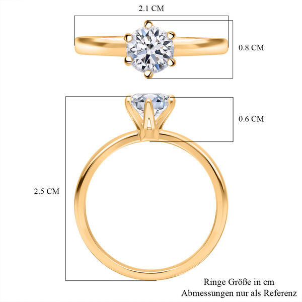 LUXURIANT VS Labor Diamant Ring in 585 Gold - 1 ct. image number 8