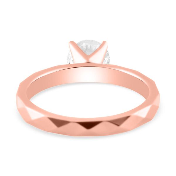 Moissanit Ring, 925 Silber mit Roségold Vermeil - 0,92 ct. image number 6