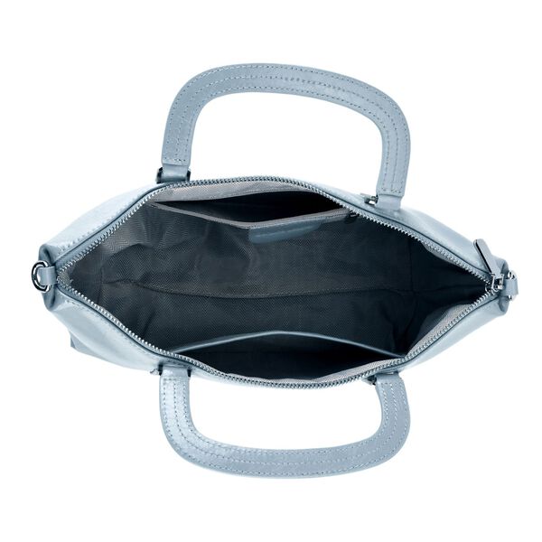 Klassische Leder Crossbody Tasche im Clean Chic Look 27 x 17 x 10 cm Hellblau image number 6