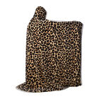 Hoodie Decke, Leopardenmuster, Größe 150x200 cm, Schwarz und Braun image number 3