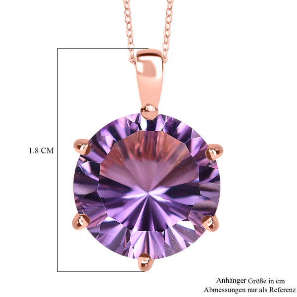 Rose De France Amethyst Anhänger mit 50cm Kette - 5,60 ct. image number 6