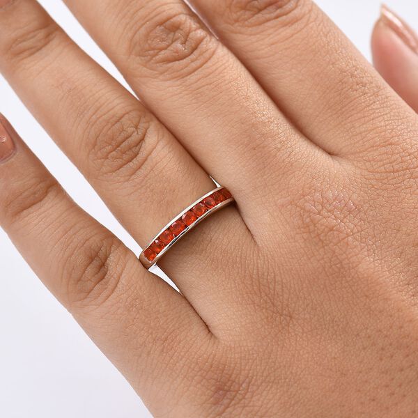 D'Joy AAA Blaze Feueropal Ring, 925 Silber platiniert - 0,44 ct. image number 3