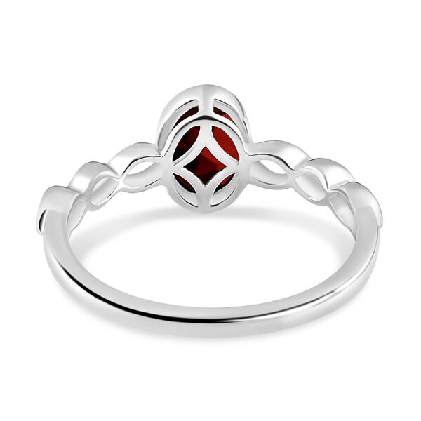 Roter Granat Ring 925 Silber (Größe 17.00) ca. 0,92 ct image number 6