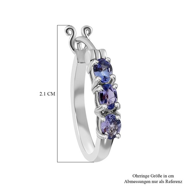 Tansanit Creolen - 0,99 ct. image number 5