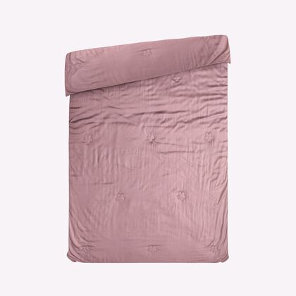 Serenity Night - 100% Bambus-Steppdecke mit Bambusf&uuml;llung, temperaturausgleichend und hypoallergen, 135x200 cm, lavendel