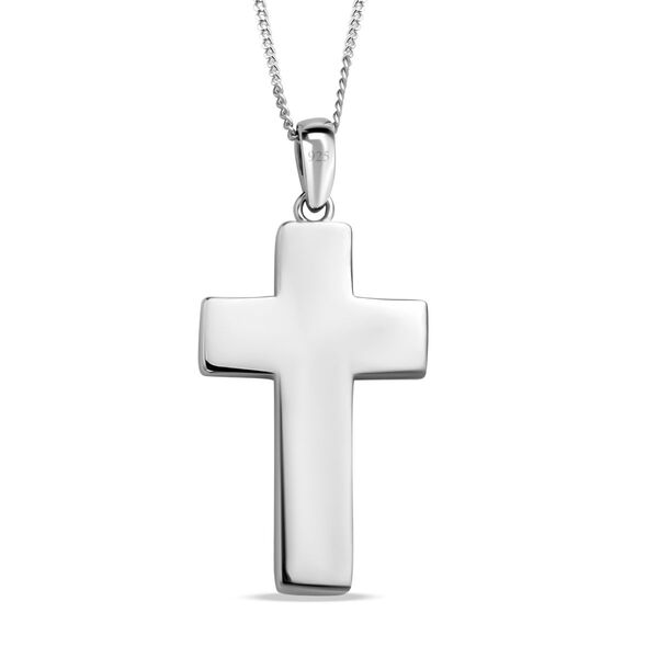 Mosaik Opal Kreuz-Anh&auml;nger mit Kette - 2,48 ct. image number 5