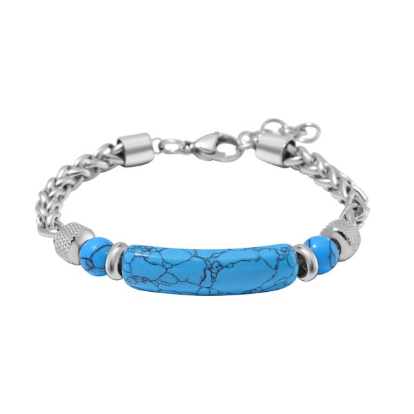 Blaues Howlit-Armband, 18 cm - 25 ct.