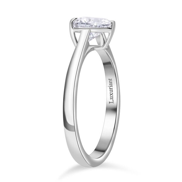 LUXURIANT SGL zertifizierter VS-EF Labor Herz Diamant Ring in 950 Platin - 1 ct. image number 2