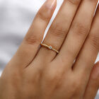 Diamant Ring 925 Silber vergoldet  ca. 0,05 ct image number 2