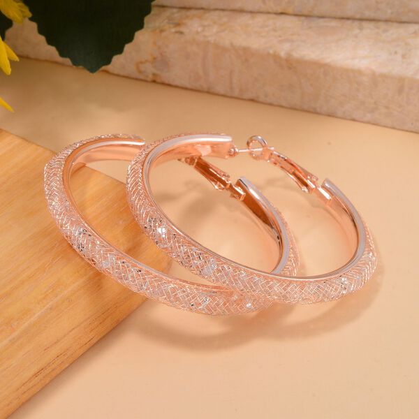 Weißer Kristall Ohrringe Reines Messing image number 2