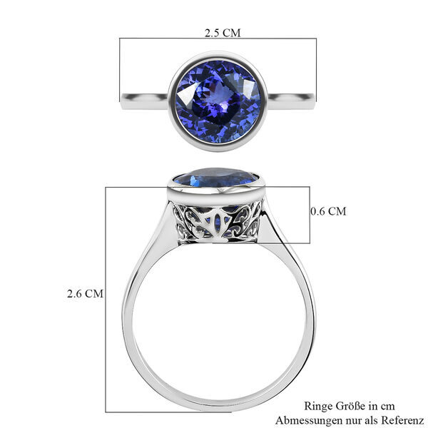 RHAPSODY AAAA Tansanit Solit&auml;r-Ring, 950 Platin  ca. 4,34 ct image number 7
