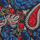 Bestickter Schal mit Paisley Bordüre, Schwarz image number 2