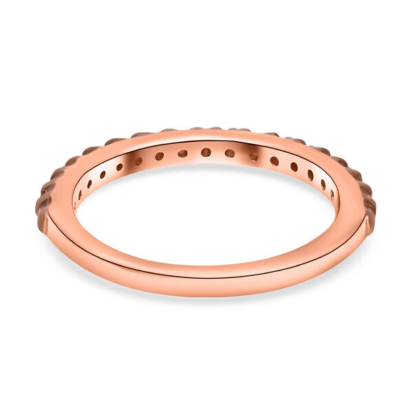 Nat&uuml;rlicher Champagner Diamant Ring, 925 Silber Ros&eacute;gold Vermeil (Gr&ouml;&szlig;e 20.00) ca. 0.25 ct image number 5