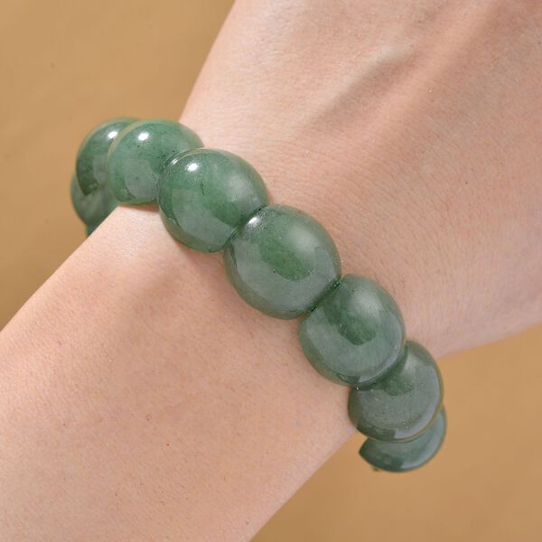 Gr&uuml;ner Aventurin Armband Flexibel, ca. 200.00 ct image number 2