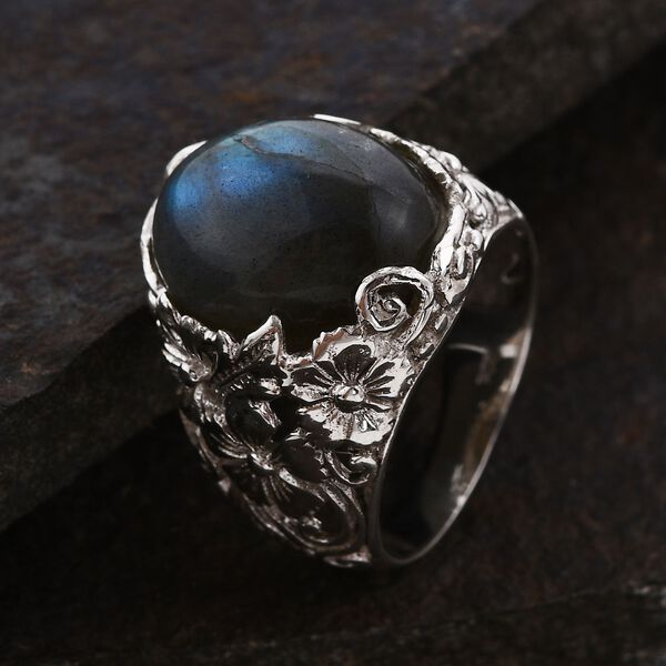 Royal Bali Kollektion- Labradorit Cocktail Ring - 11,13 ct. image number 2