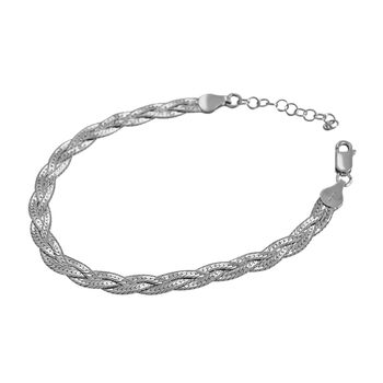 925 Silber rhodiniert Armband ca. 18 cm ca. 4,17g