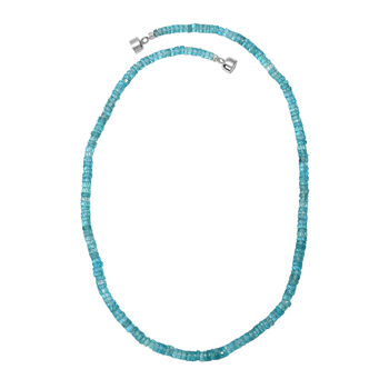 D'Joy blaue Apatit 45cm Halskette - 98 ct.