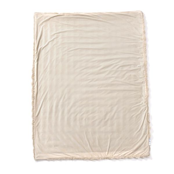 Decke aus Kunstfell, beige image number 3