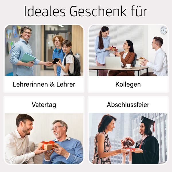 Premium Set; Notizbuch und Taschentagebuch mit geschnitztem, samtigem Hardcover und Kugelschreiber, Marineblau image number 5