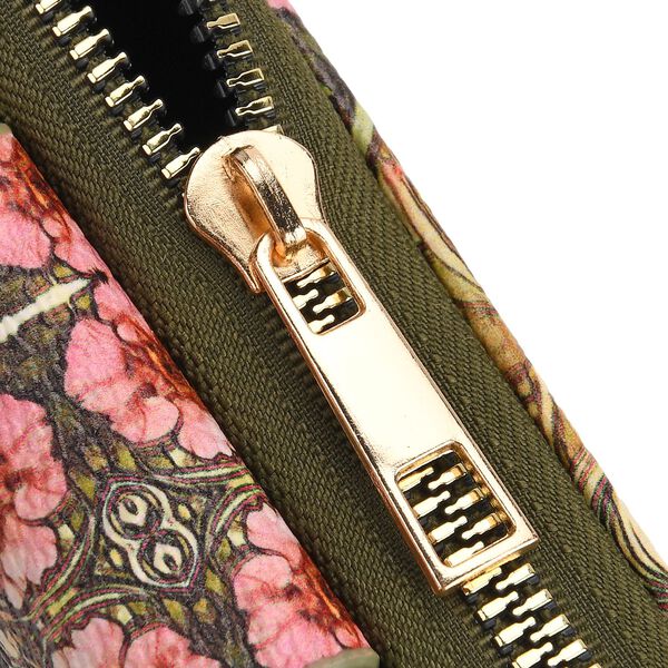 Langbörse mit Alphonse-Mucha-Motiv, 19x4x9 cm, Grün image number 8