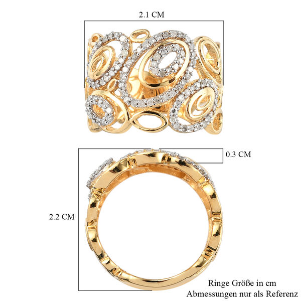 Wei&szlig;er Diamant P Ringe 925 Silber ca. 0,33 ct. image number 7