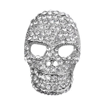 Wei&szlig;er Kristall Brosche