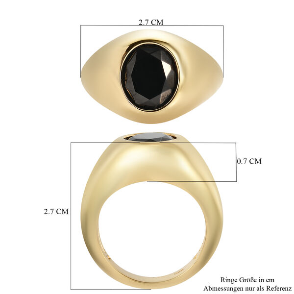 Elite Shungit Ring Messing IP-Gold  ca. 3,19 ct image number 7