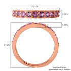 AA Rosa Saphir Ring, 925 Silber rosévergoldet, (Größe 21.00) ca. 0.94 ct image number 5