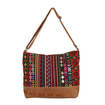 100% Echtes Leder verstellbare Umh&auml;ngetasche, Gr&ouml;&szlig;e: 48x33x13, hellbraun