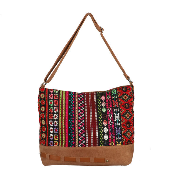 100% Echtleder Umh&auml;ngetasche, lila