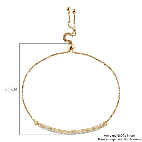LUXURIANT DIAMOND- SI-GH Labor Diamant 20cm Armband, 925 Silber 750 Gelbgold Vermeil - 1 ct. image number 5
