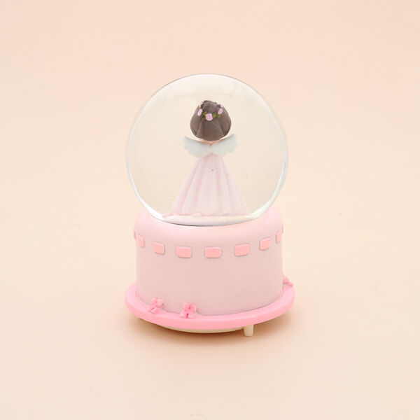 Schneekugel Musik und Licht, 15x10 cm, Rosa image number 6