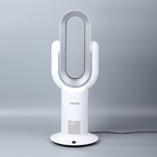 ANGEL: 3D-Ventilator ohne L&uuml;fterfl&uuml;gel, 72cm hoch, Wei&szlig;-Silber&nbsp;