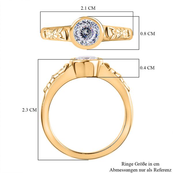 Moissanit Ring - 0,76 ct. image number 7