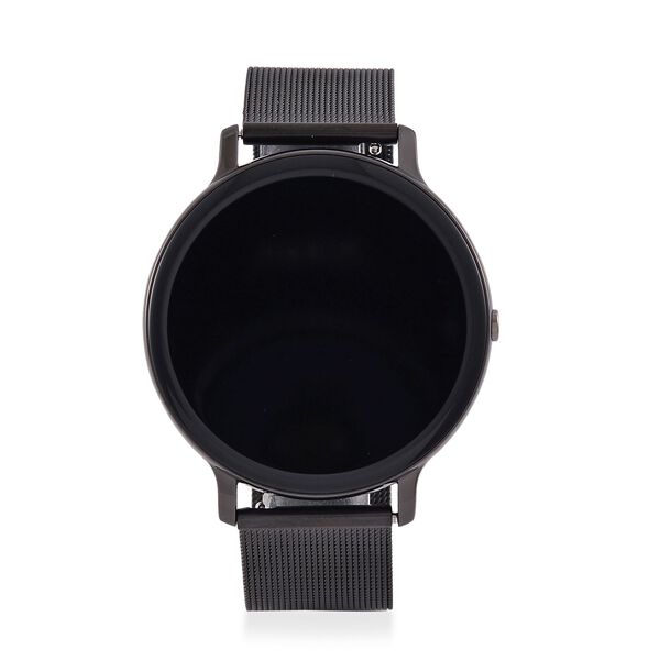 Eleganz Mesh HiWatch Plus, Schwarz Smartwatch mit Dual-Modus Bluetooth, 1,28 IPS Display und Wassergesch&uuml;tztes Design image number 4