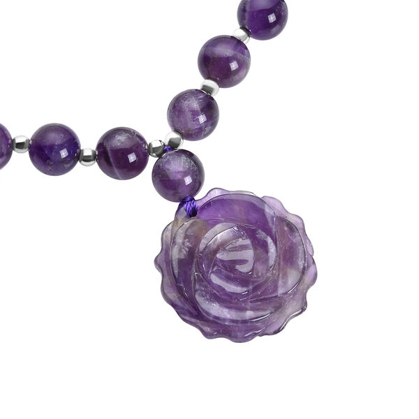 Afrikanische Amethyst-Halskette, 45 cm - 165 ct. image number 3