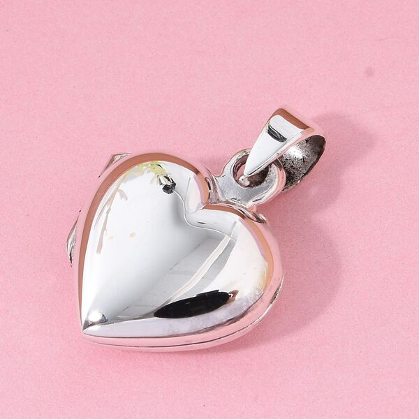 Herz Medaillon-Anhänger in 925 Silber, 1,80 Gramm image number 1