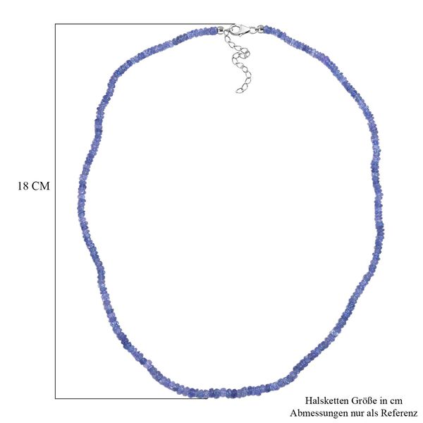 Tansanit Halskette, 45 cm - 57,60 ct. image number 5