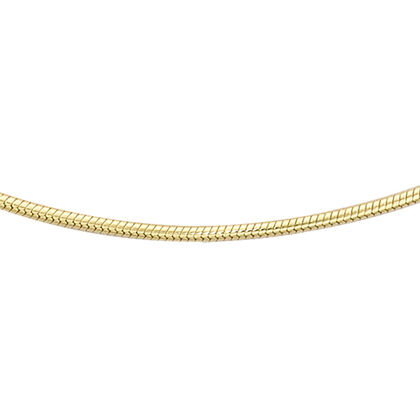 Italienische Schlangenkette, ca. 45 cm, 375 Gelbgold
