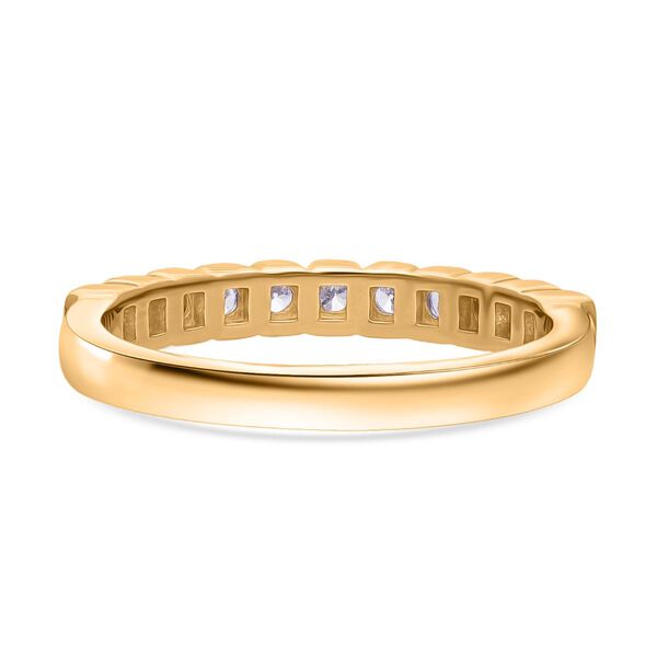 LUXURIANT SI Labor Diamant Ring, 925 Silber 750 Gelbgold Vermeil- 0,28 ct. image number 5