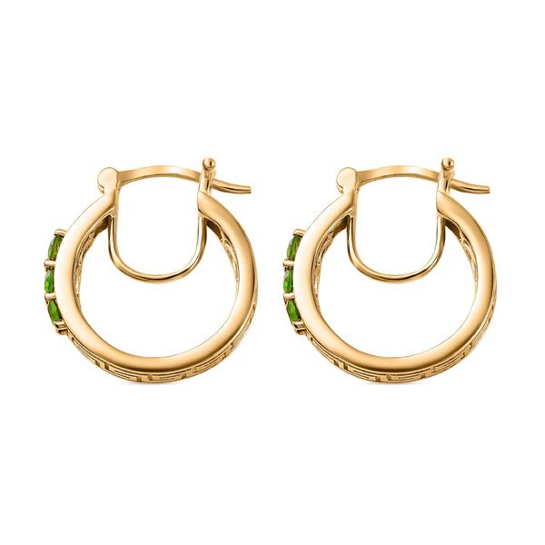 Natürliche Chromdiopsid-Ohrringe - 0,79 ct. image number 4