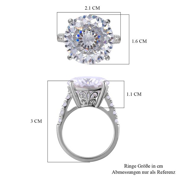 Moissanit Ring - 11,2 ct. image number 7