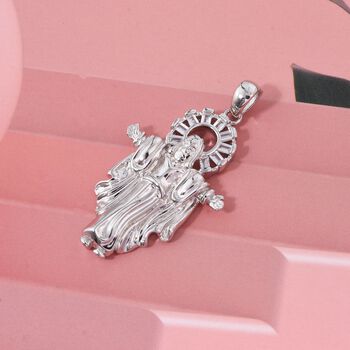 LUSTRO STELLA wei&szlig;er Zirkonia Anh&auml;nger