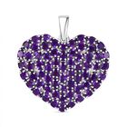 D’joy Afrikanischer Amethyst Anhänger 925 Silber rhodiniert ca. 11.13 ct