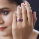 Premium thailändischer Rubin-Ring, 925 Silber platiniert  ca. 1,97 ct image number 2