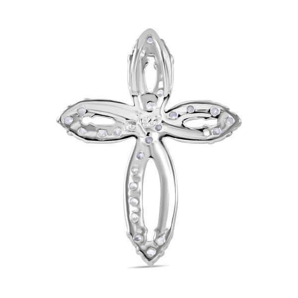 LUSTRO STELLA - Wei&szlig;er Zirkonia Anh&auml;nger, 925 Silber rhodiniert image number 5