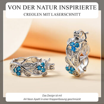 ALLORO AA Neon Apatit Ohrringe - 0,47 ct.