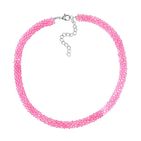 Mehrfarbiger Kristall Halskette ca. 50 cm image number 3