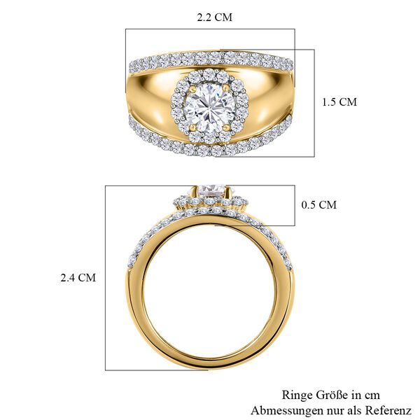 Moissanit Ring, ca. 1,19 ct. image number 7